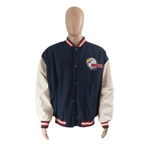 STEVE & BARRY'S USA EAGLE VARSITY BOMBER JACKET SIZE XL